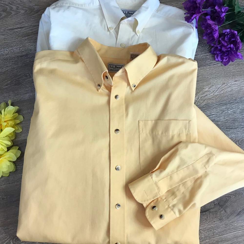 two men's shirts L.L.Bean